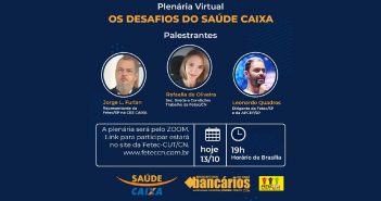 Hoje tem Plenária Virtual do Saúde Caixa. Participe!