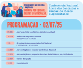 Contraf-CUT realiza 1ª Conferência Nacional de Aposentadas e Aposentados do Ramo Financeiro nos dias 2 e 3 de julho