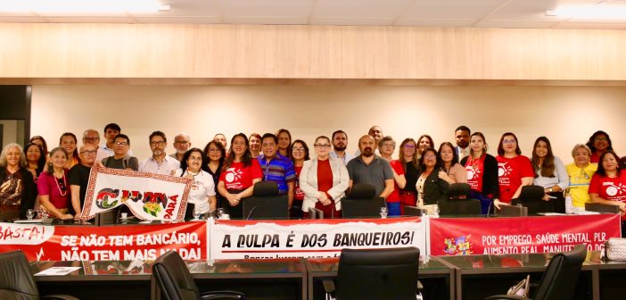 Demissão, reestruturação nos bancos e seus impactos na sociedade e na saúde da categoria é tema de reunião de trabalho na Alepa