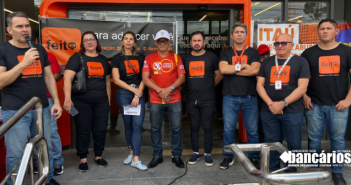 Trabalhadores do Itaú vão às ruas contra demissões: “O banco lucra bilhões às custas da precarização”