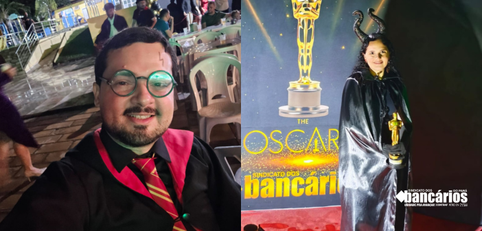 Uma noite no cinema: Confra Bancária de Marabá foi temática, animada e com direito à concurso de fantasias