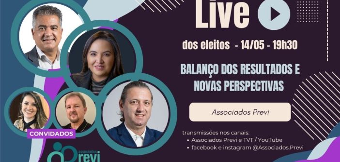 Dirigentes eleitos da Previ fazem live para balanço dos planos e perspectivas futuras nesta quinta (14)