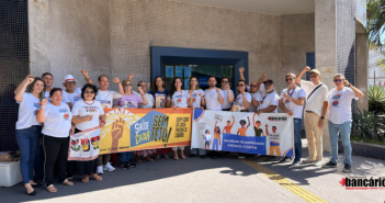 Bancários da Caixa realizam ato no Pará pelo fim do teto do Saúde Caixa