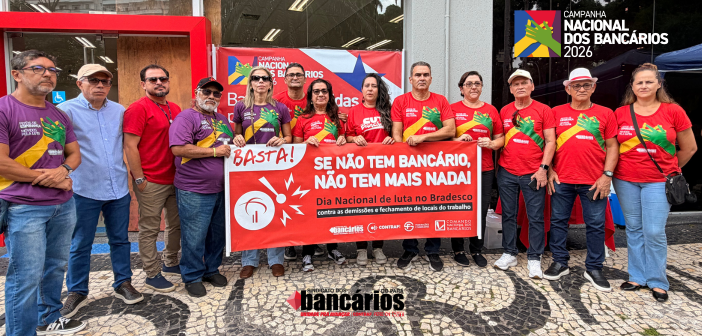 CN2026: Dia Nacional de Luta dos Funcionários do Bradesco tem ato contra fechamento de agências